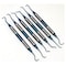 A2Z Scilab 6 Pcs Hollow Handle Sickle Scaler Blue Titanium Coated Stainless Steel Dental Tools A2Z-ZR-BLU-SS6 - alternate 1